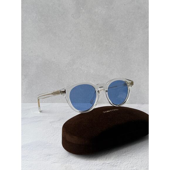 NEW Tom Ford FT1123-D Sunglasses in Clear Blue Lens $490 main image 8